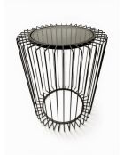 Mesa auxiliar negra - 40x40x48 cm