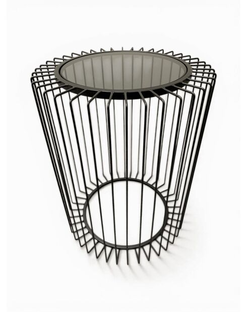 Mesa auxiliar negra - 40x40x48 cm