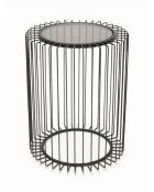 Mesa auxiliar negra - 40x40x48 cm