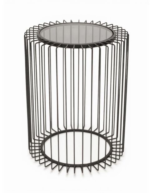 Mesa auxiliar negra - 40x40x48 cm