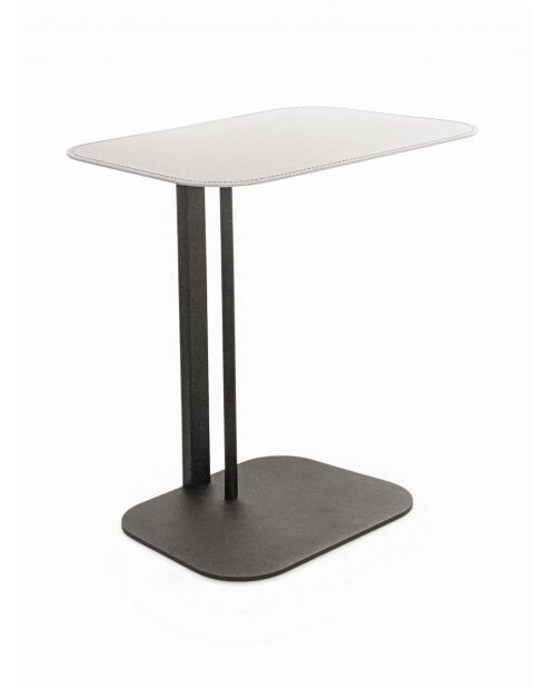 Line Beistelltisch cremeweiß - 59x36x61 cm