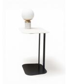 Line Beistelltisch cremeweiß - 59x36x61 cm