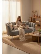 Sofá corona gris grafito - 192x80x82 cm