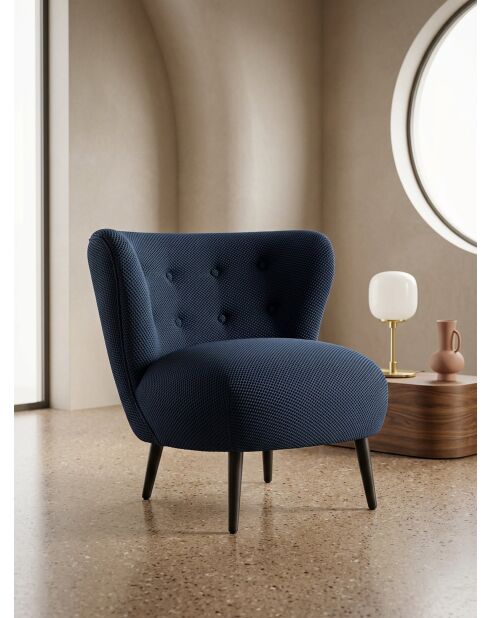 Fauteuil Nid d'Hirondelle Mesh bleu marine - 78x79x73 cm