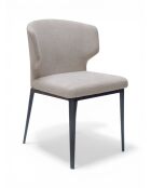 Stuhl Venus aus beigem Stoff - 51x55x78 cm