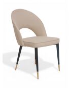 Cremefarbener Stuhl Adèle - 47x52x87 cm