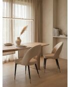 Cremefarbener Stuhl Adèle - 47x52x87 cm