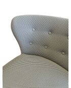 Swallow's Nest Sessel aus grauem Netzstoff aus Leinen - 78x79x73 cm