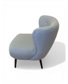 Swallow's Nest Sessel aus grauem Netzstoff aus Leinen - 78x79x73 cm