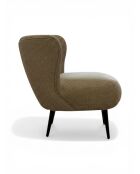 Swallow's Nest Sessel aus grauem Netzstoff aus Leinen - 78x79x73 cm