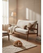 Canapé Bois beige - 138x81x76 cm