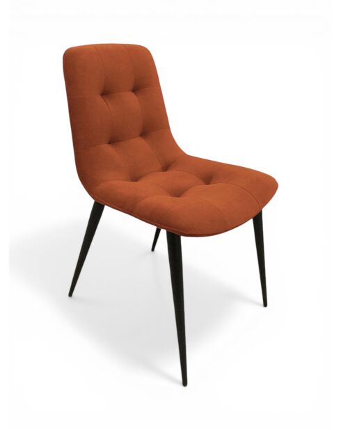 Dress Code Stuhl mit aprikosenfarbener Polsterung - 47x60x84 cm