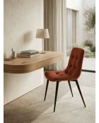 Dress Code Stuhl mit aprikosenfarbener Polsterung - 47x60x84 cm