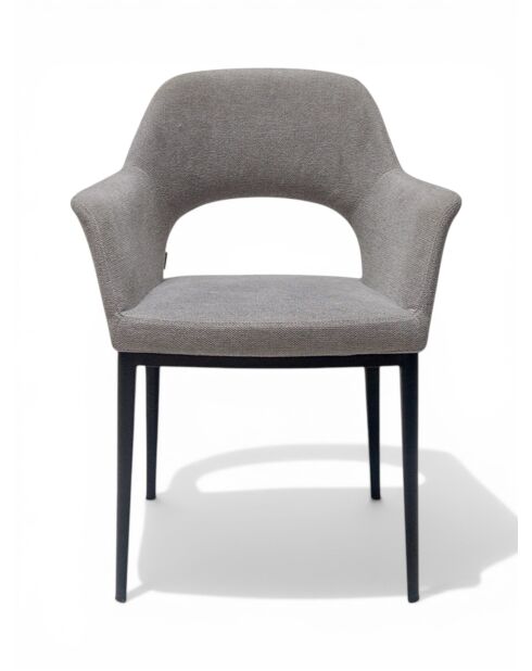 Silla Mercure con reposabrazos gris claro - 62x50x81 cm