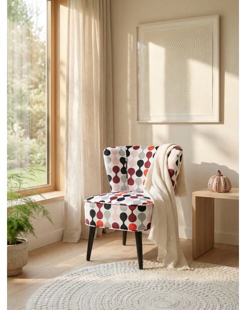 Gatsby Dot Yayoi mehrfarbiger Sessel - 61x67x75 cm