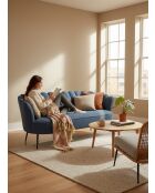 Sofá corona azul marino - 192x80x82 cm