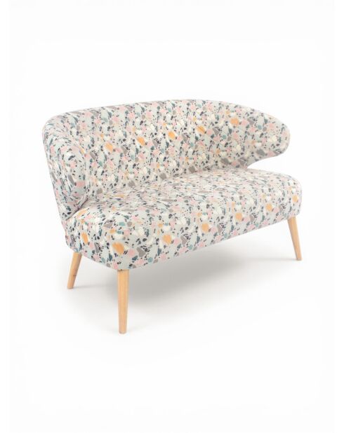 Angèle Terrazzo veelkleurige bank - 120x60x73 cm