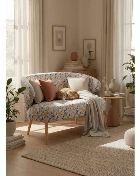 Angèle Terrazzo veelkleurige bank - 120x60x73 cm