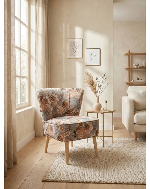 Mehrfarbiger Gatsby Bird Sessel - 61x67x75 cm