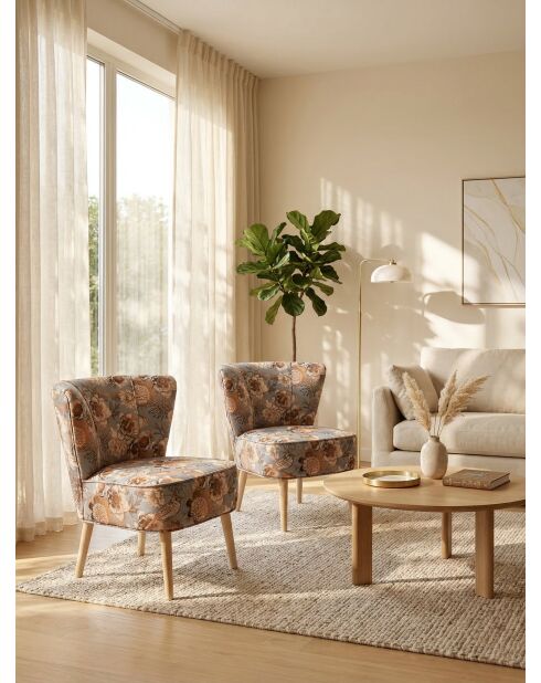 Mehrfarbiger Gatsby Bird Sessel - 61x67x75 cm