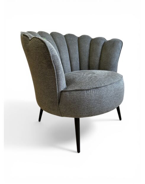 Sillón con corona gris grafito - 88x80x82 cm