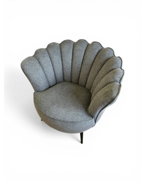 Sillón con corona gris grafito - 88x80x82 cm