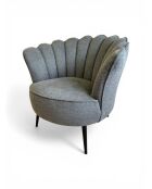 Poltrona Crown grigio grafite - 88x80x82 cm