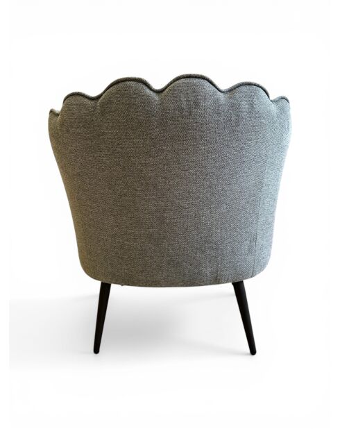 Sillón con corona gris grafito - 88x80x82 cm