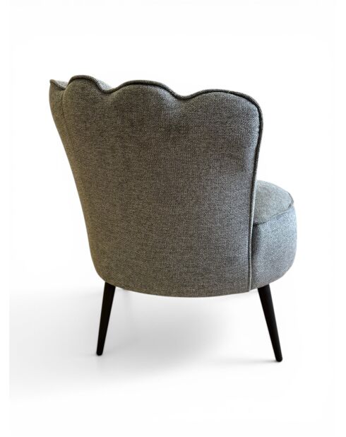 Sillón con corona gris grafito - 88x80x82 cm