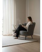 Poltrona Crown grigio grafite - 88x80x82 cm