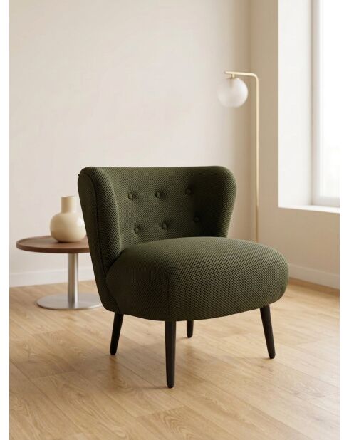 Fauteuil Nid d'Hirondelle Mesh vert olive - 78x79x73 cm
