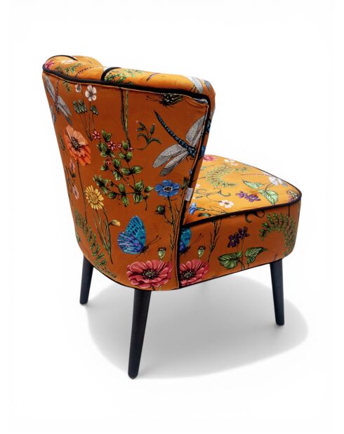 Gelber Butterfly Gatsby Sessel - 61x67x75 cm