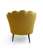 Sessel mit senfgelber Krone - 88x80x82 cm