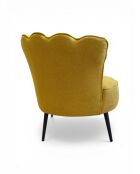 Sessel mit senfgelber Krone - 88x80x82 cm