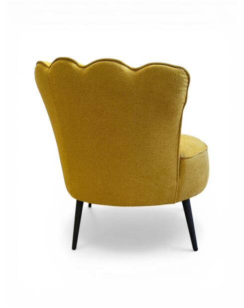Sessel mit senfgelber Krone - 88x80x82 cm