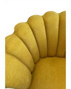 Sessel mit senfgelber Krone - 88x80x82 cm