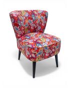 Gatsby Batik Paisley mehrfarbiger Sessel - 61x67x75 cm