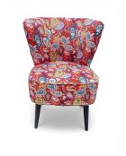 Gatsby Batik Paisley mehrfarbiger Sessel - 61x67x75 cm