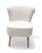 Gatsby Bouclette weißer Sessel - 61x67x75 cm