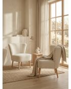 Gatsby Bouclette weißer Sessel - 61x67x75 cm