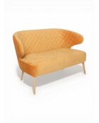 Gelber Sessel Angèle Curry - 120x60x73 cm