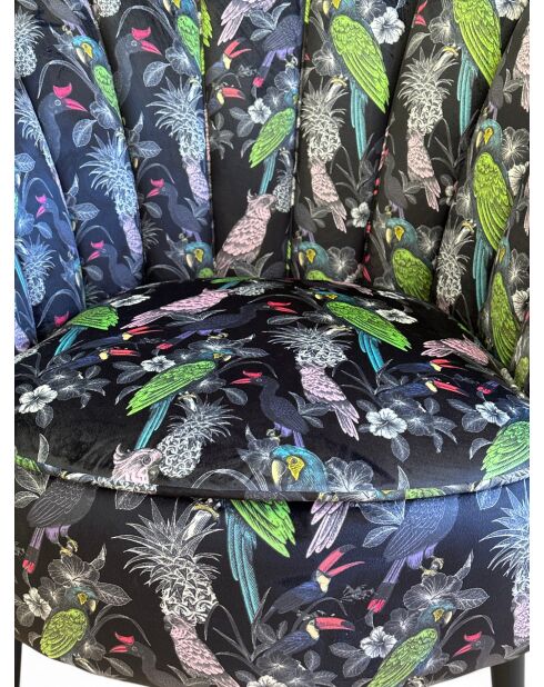 Mehrfarbiger Sessel Parrot Crown - 88x80x82 cm