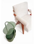 Beistelltisch und Stauraum Iris, moosgrün, 46 x 30 x 76 cm