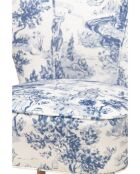 Blauer Sessel Gatsby Jardin De Jouy - 61x67x75 cm