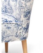 Blauer Sessel Gatsby Jardin De Jouy - 61x67x75 cm