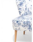 Blauer Sessel Gatsby Jardin De Jouy - 61x67x75 cm