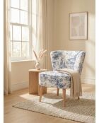 Blauer Sessel Gatsby Jardin De Jouy - 61x67x75 cm