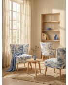 Blauer Sessel Gatsby Jardin De Jouy - 61x67x75 cm