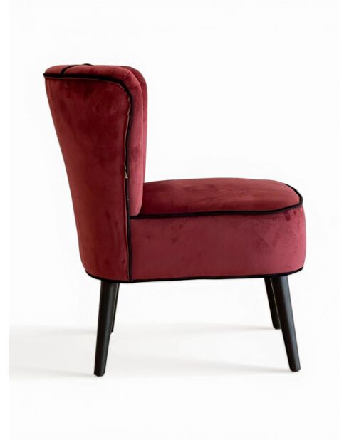 Gatsby roter burgunderroter Sessel - 61x67x75 cm