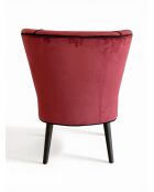 Gatsby roter burgunderroter Sessel - 61x67x75 cm